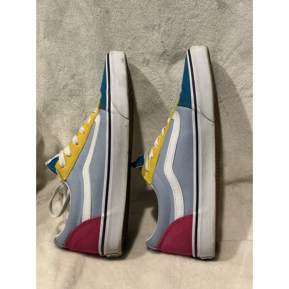 Vans Old Skool Yacht Club Womens Sz 11 Skate Shoe Green/Blue/Yellow/Pink low top - Picture 5 of 9